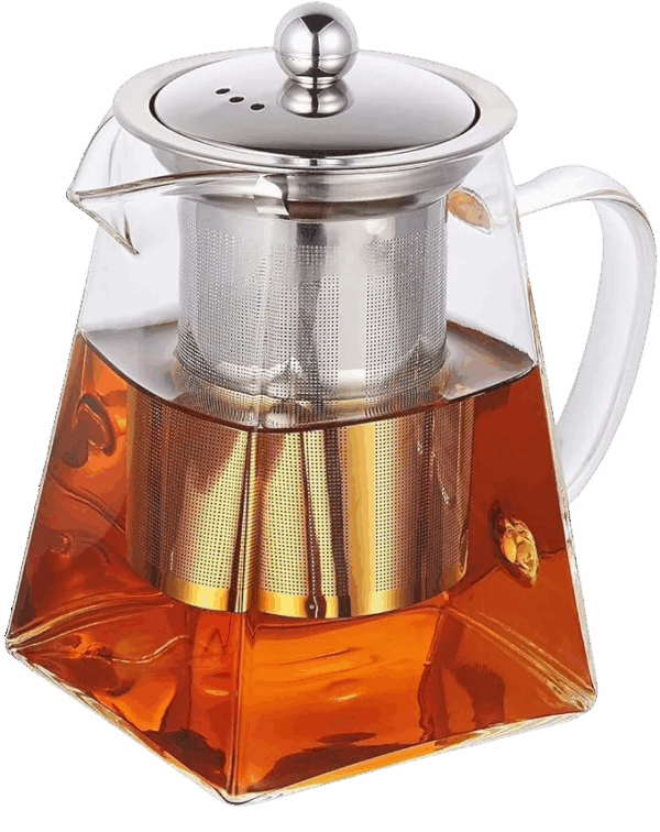 Square Glass Teapot with Infuser
